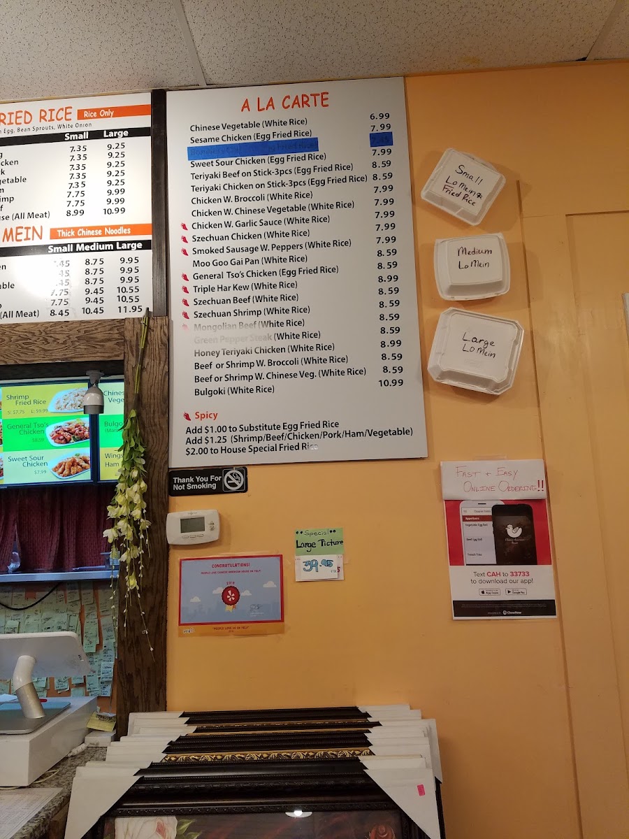 Chinese American House Menu - Image 5